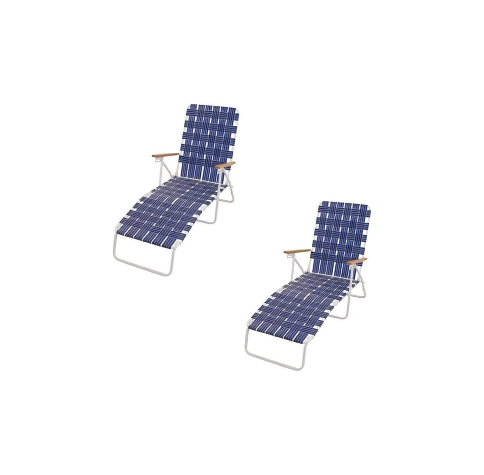 NeosKon Outdoor Heavy Duty Steel Folding  Chaise Beach Lawn Patio