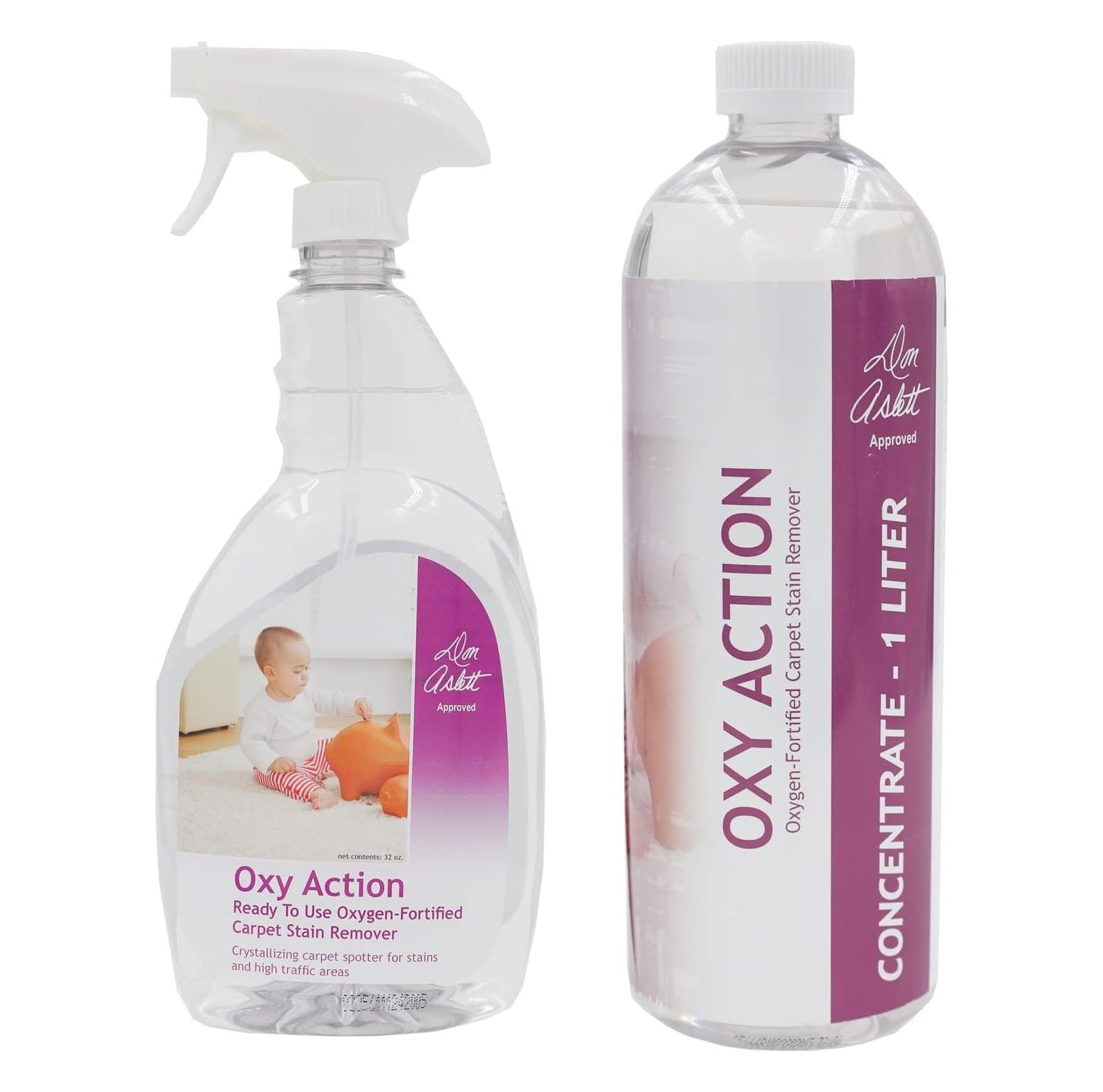 NeosKon Oxy Action Carpet Stain Remover Set (1 Liter Concentrate & 32