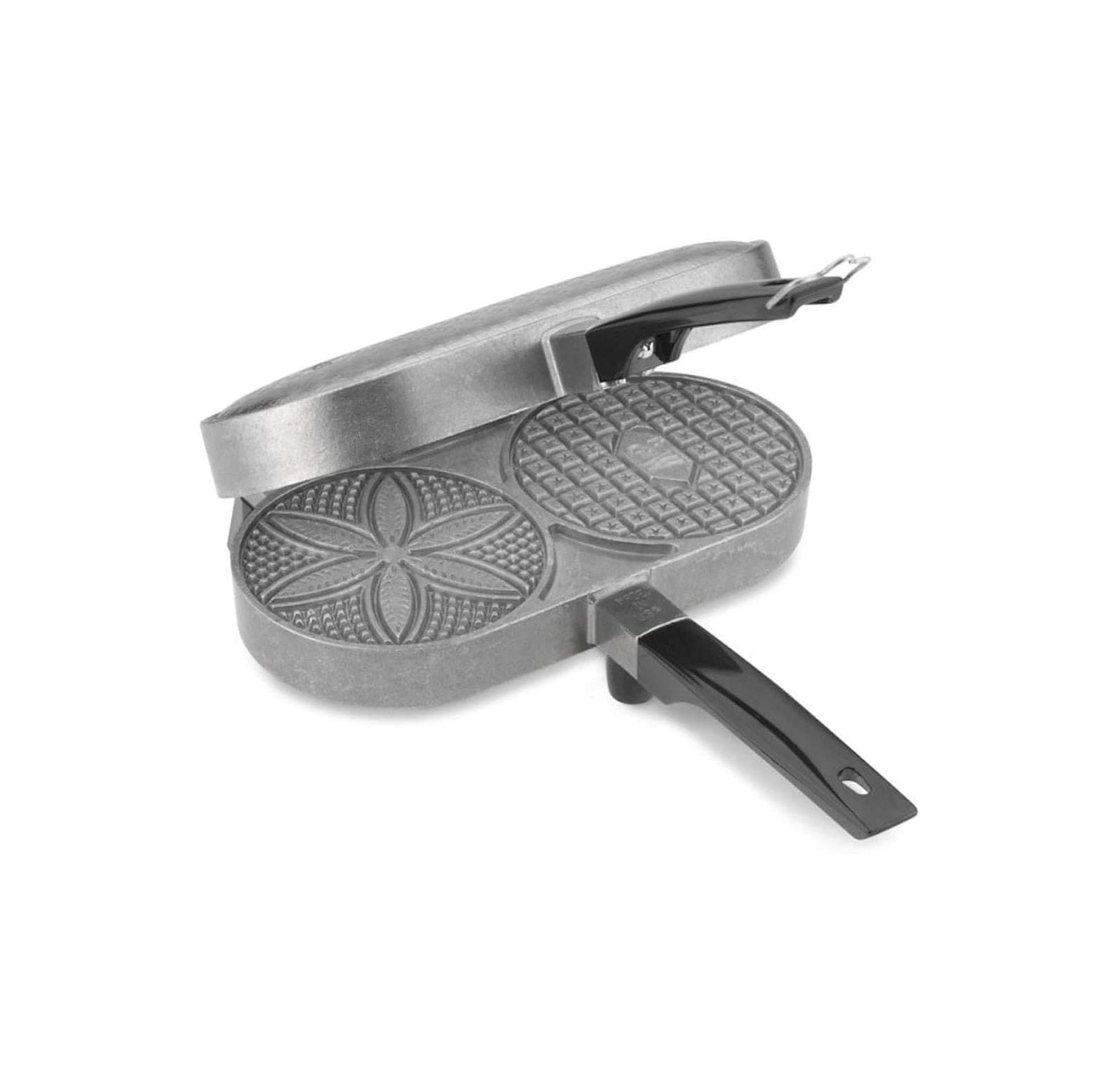 CucinaPro Piccolo 4-Slice Stainless Steel Pizzelle Waffle Maker 220-03 -  The Home Depot