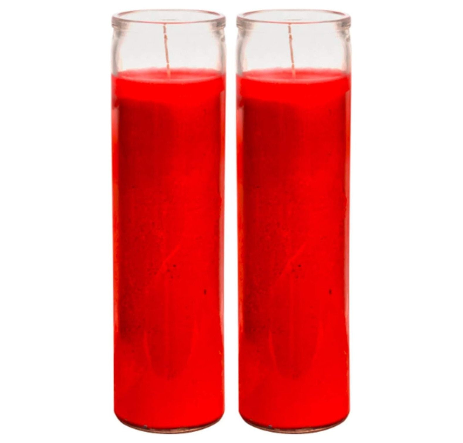 NeosKon Prayer Candles Red Wax Candle (2 Pc Bulk) Great for Sanctuary