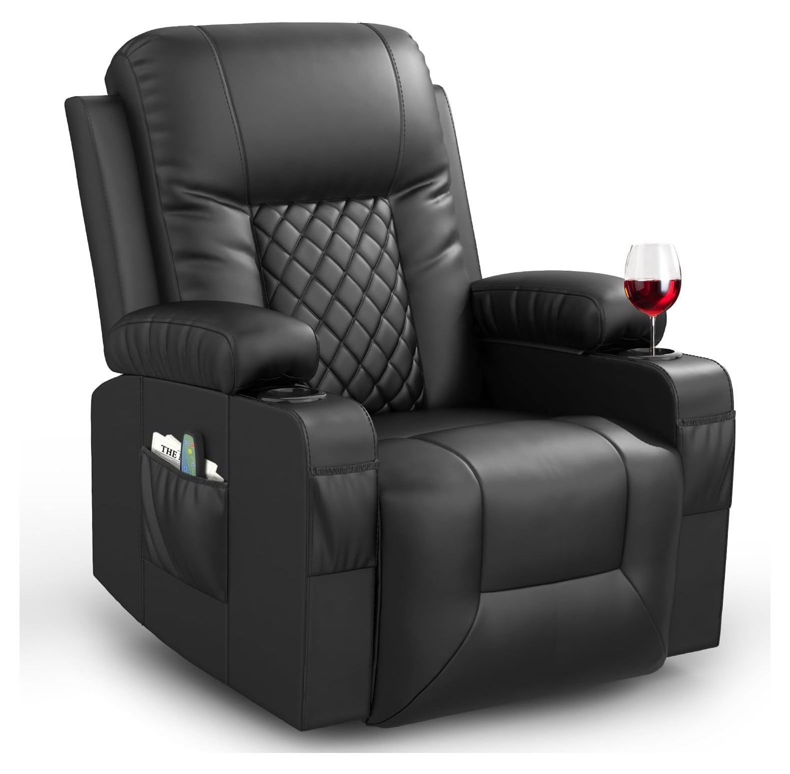 NeosKon Recliner Chairs for Adults, Massage Rocker with Heated Modern