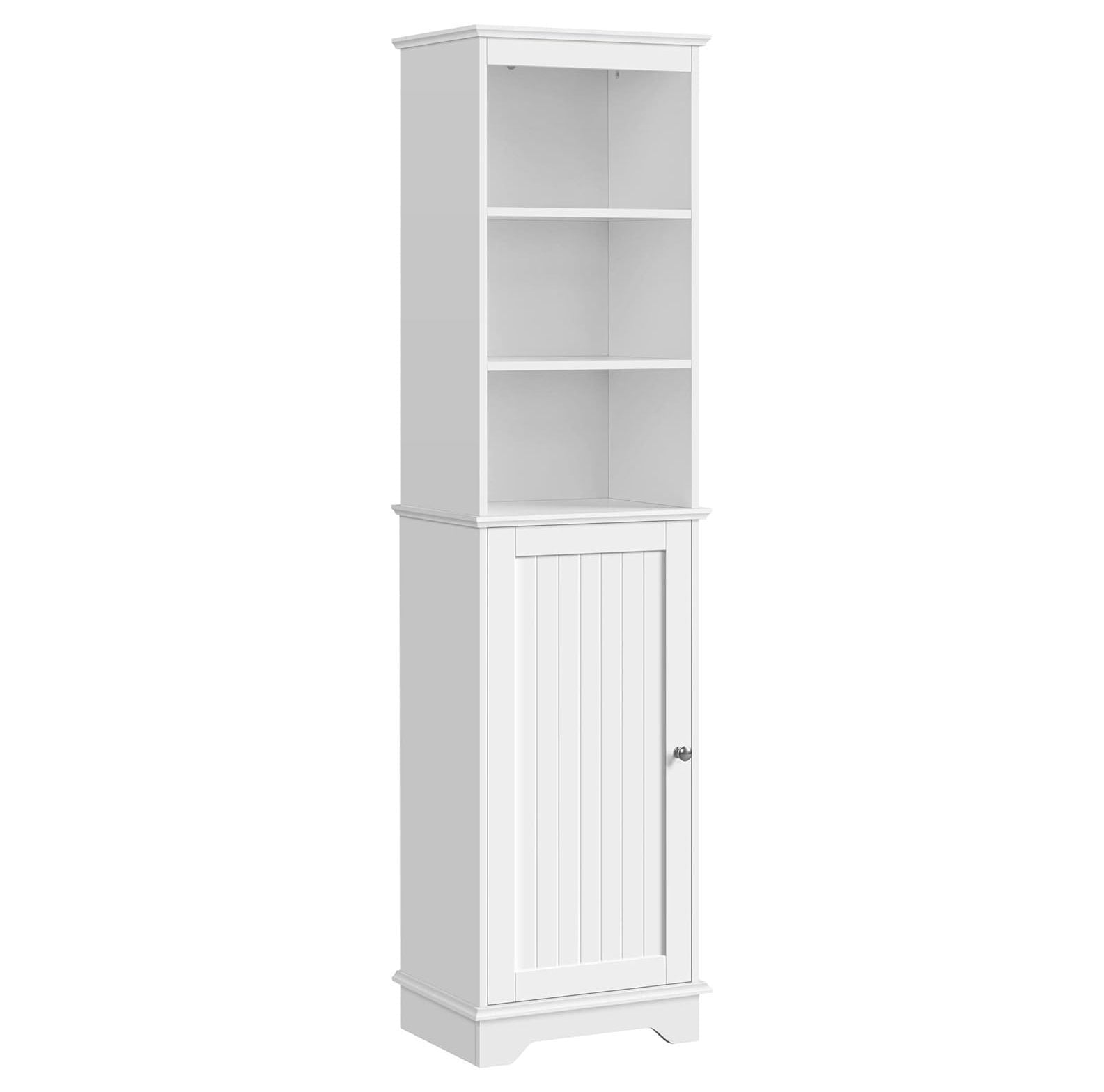 NeosKon Tall Bathroom Floor with 3 Shelves and Door