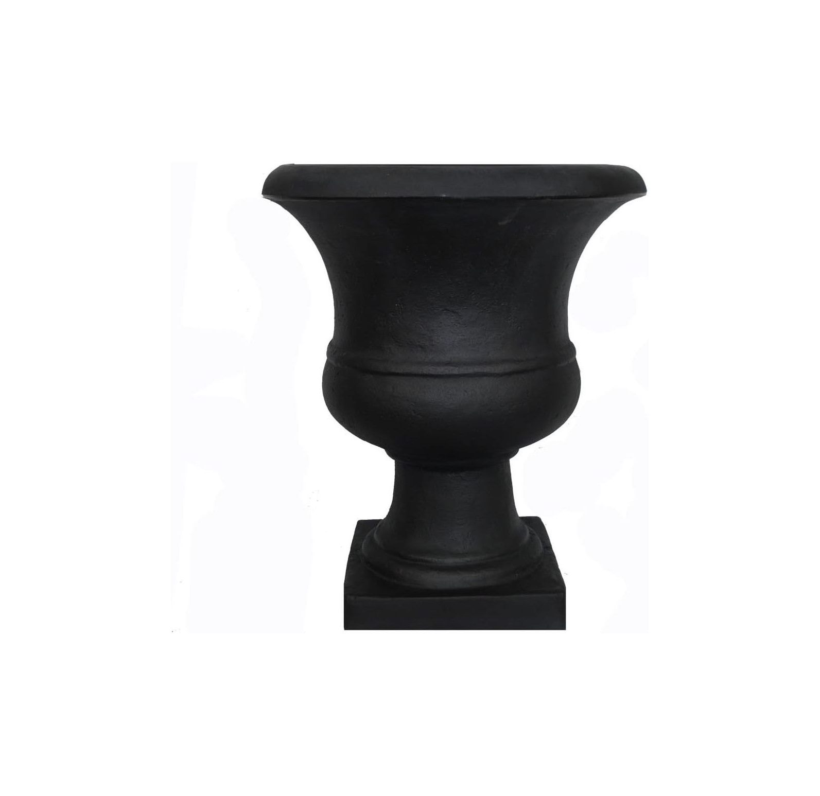 NeosKon UR01BK Urn Small Garden Planter, 17inch, Black