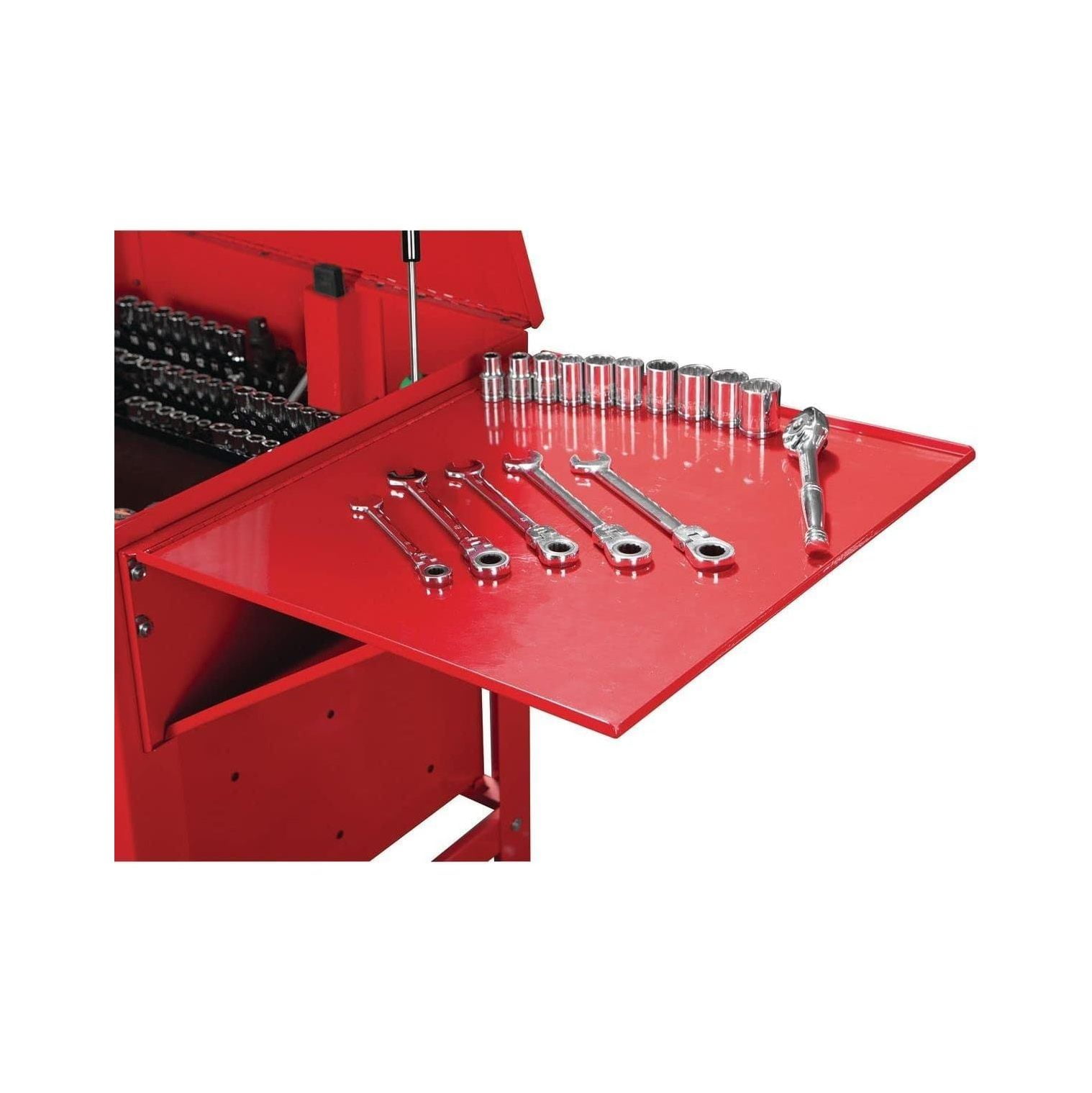 NeosKon US General Folding Side Tray for a 5 Drawer Tool Cart, Color (Red)