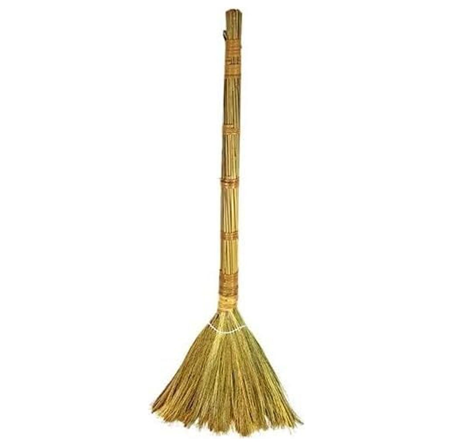 NeosKon Vietnamese Straw Broom, 40Inch Tall
