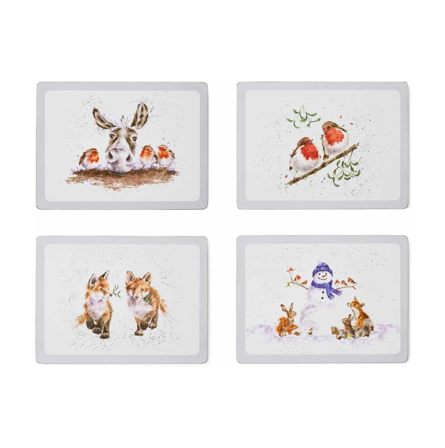 NeosKon Wrendale Designs Christmas Placemats Set of 4 Heat
