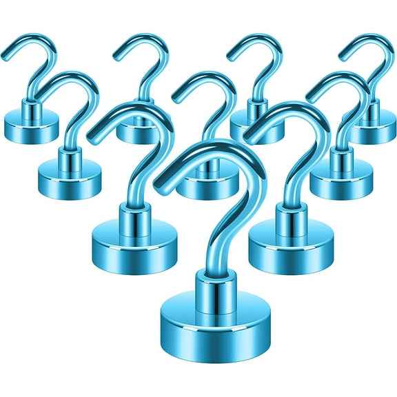 Neosmuk 25 lb+ Heavy Duty Earth Magnetic Hooks, Pack of 10