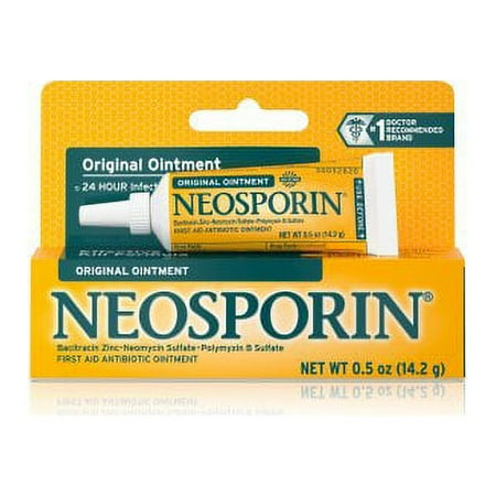 Neosporin First Aid Antibiotic Ointment Original 0.5 Oz by Johnson & Johnson (Pack of 48)