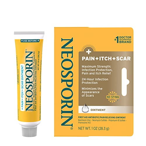 Neosporin First Aid Antibiotic PainRelieving, AntiItch, & Scar