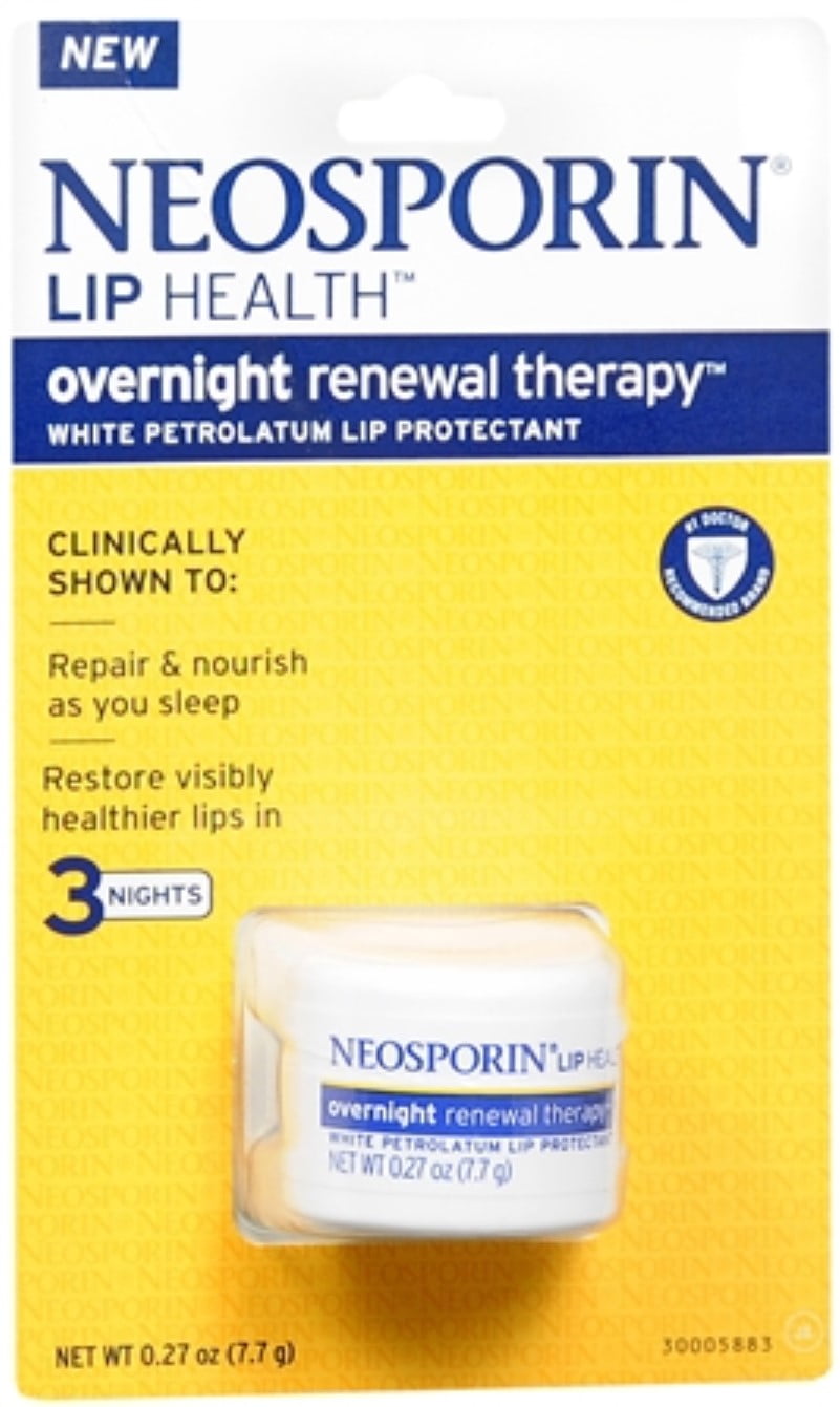 Neosporin Lip Health Overnight Renewal Therapy 0.27 oz (Pack of 4)