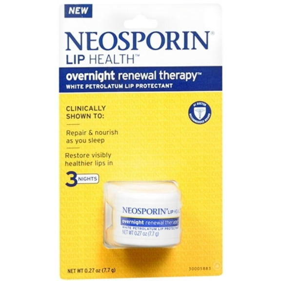 Neosporin Lip Health Overnight Renewal Therapy 0.27 oz (Pack of 6)