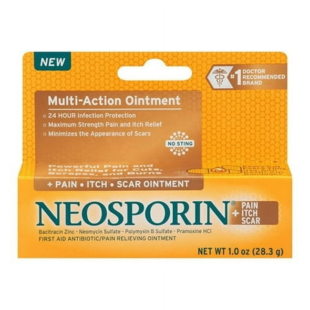 Neosporin First Aid Antibiotic And Pain Relieving Ointment, 1 oz, 6 Pack