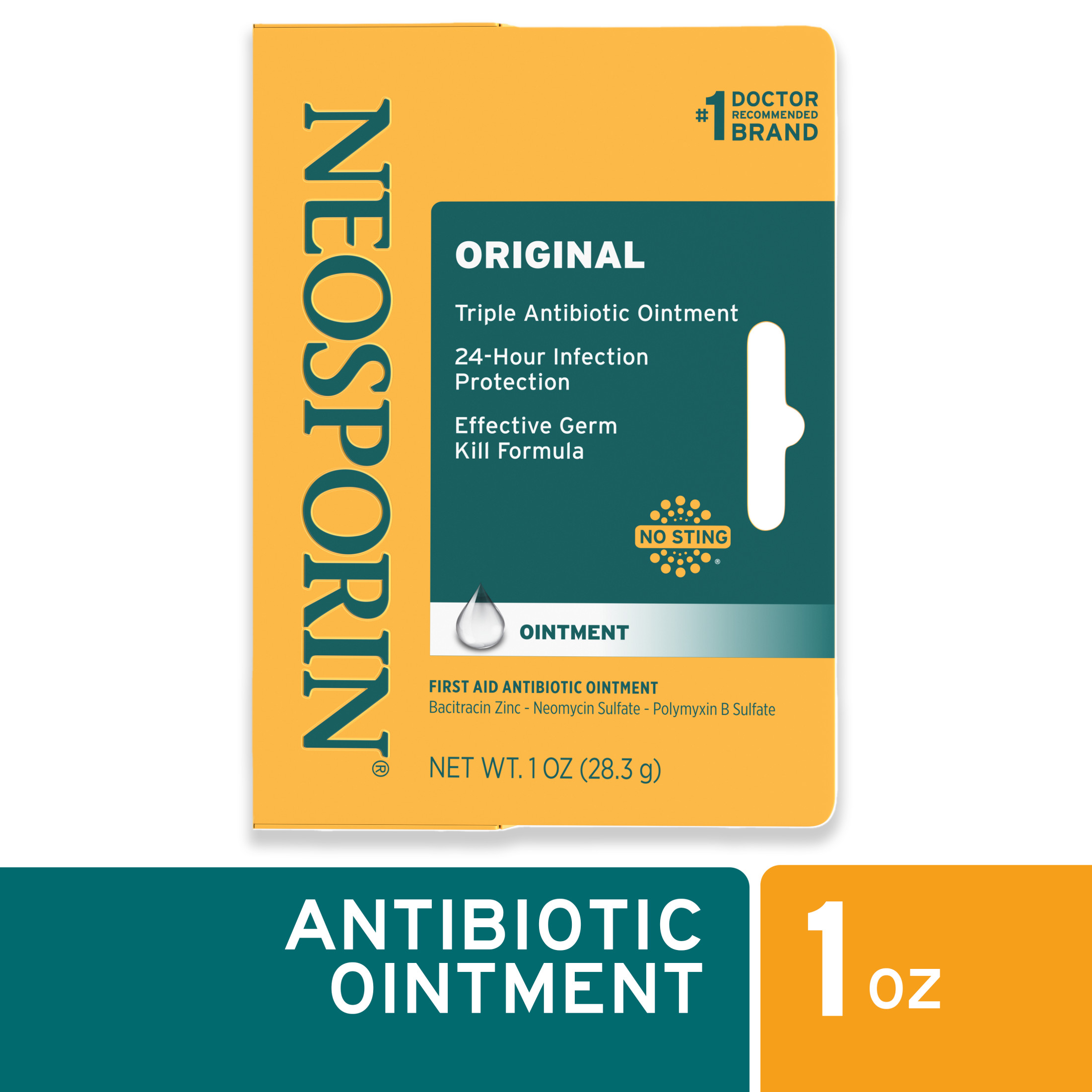 Neosporin Original First Aid Antibiotic Bacitracin Ointment, 1 oz - image 1 of 18