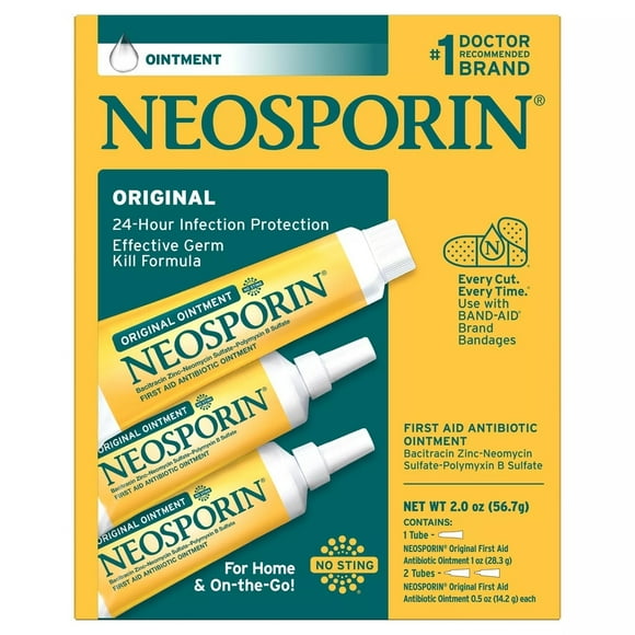 Neosporin Original First Aid Antibiotic Ointment (0.5 oz 2 ct + 1.0 oz. 1 ct)