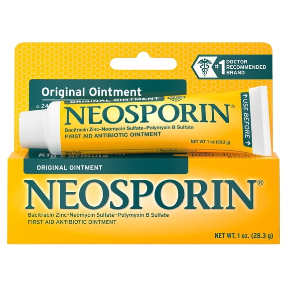 Neosporin Original First Aid Antibiotic Ointment with Bacitracin Zinc, 1 Oz (WM)