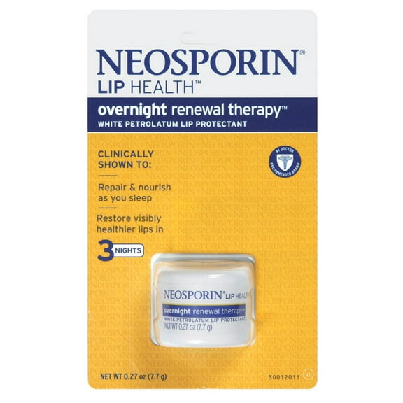 Neosporin Overnight Lip Health Renewal Therapy 0.27oz Jar (Pack of 3)