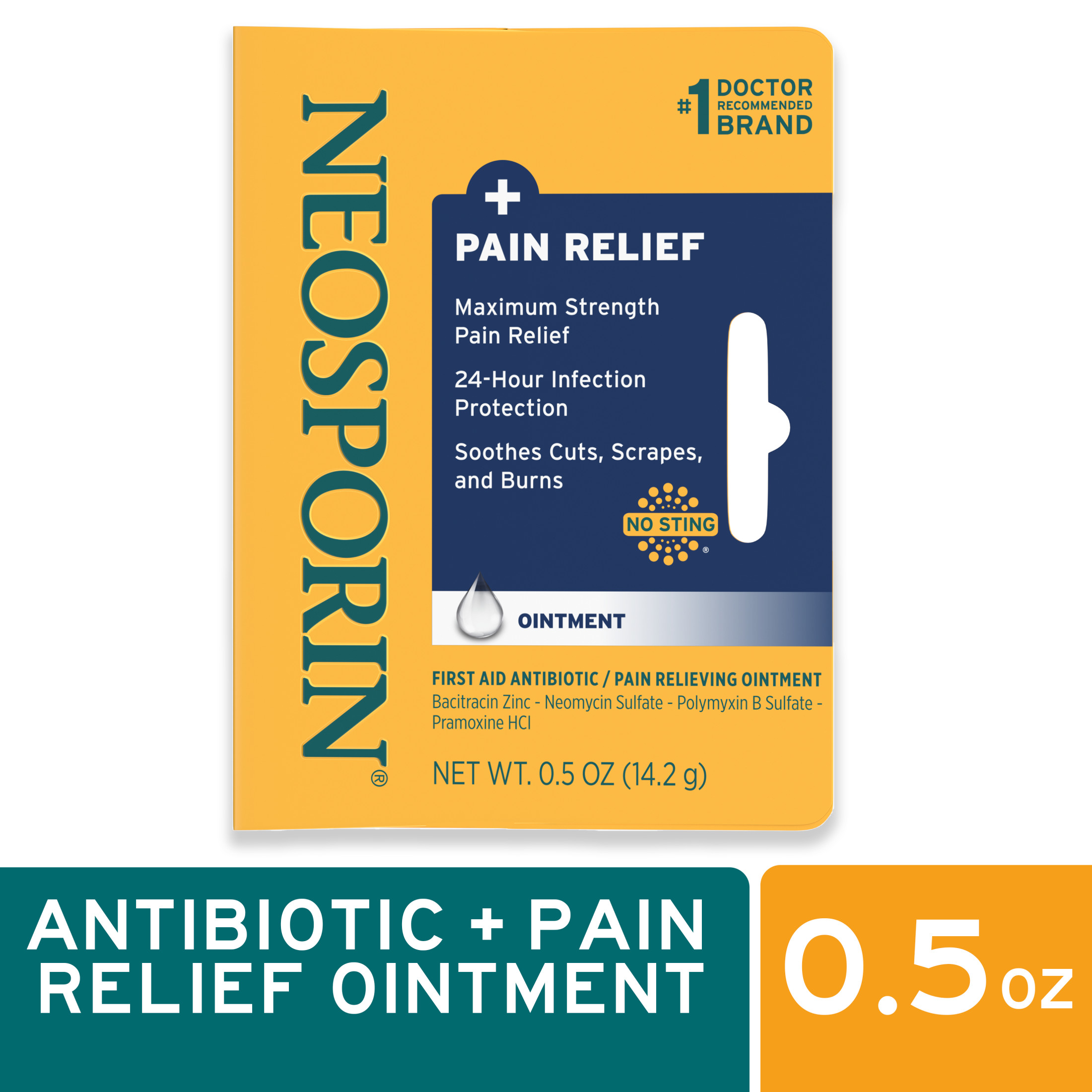 Neosporin + Pain Relief Dual Action Topical Antibiotic Ointment,.5 oz - image 1 of 11