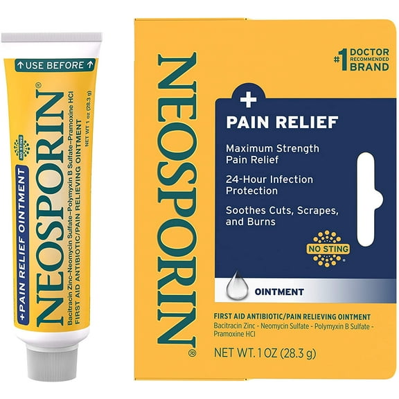 Neosporin Plus Maximum Strength Antibiotic Pain Relief Ointment - 1 Oz