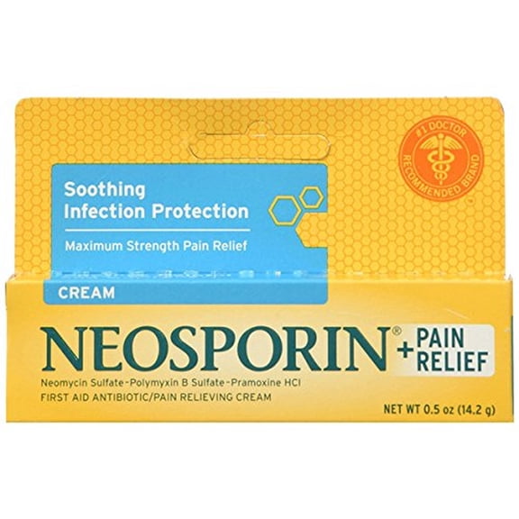 Neosporin Plus Pain Relief Cream, Maximum Strength (Pack of 16)