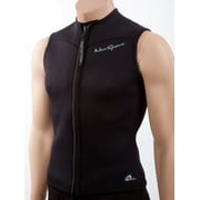 NeoSport Mens Womens Unisex Wetsuit Zipper Vest - 2.5mm Premium - 4-Way Stretch Neoprene - 50+ UV Shield