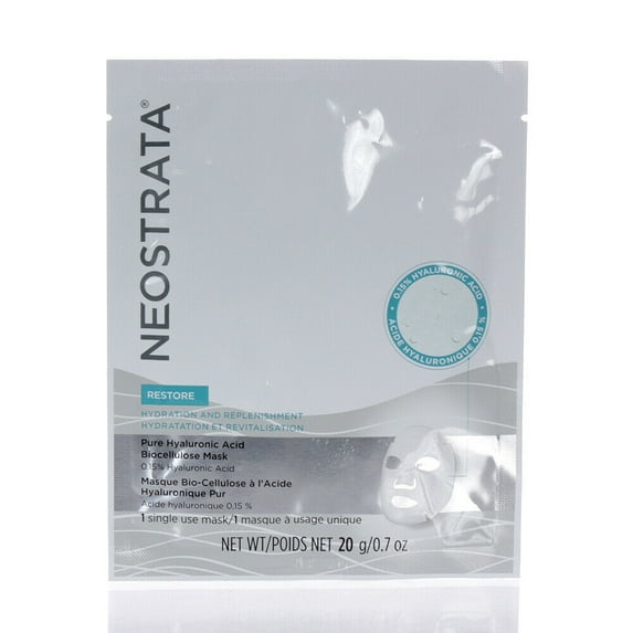 Neostrata Restore Pure Hyaluronic Acid Biocellulose Mask 0.7 oz / 20 g (FREE SHIPPING)