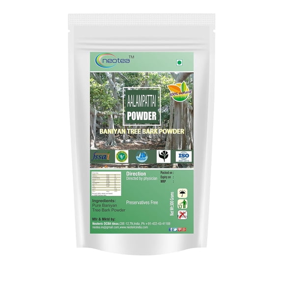 Neotea Allampattai Powder Barh Alai Ficus Bengalensis, Banyan Tree Bark, 300G