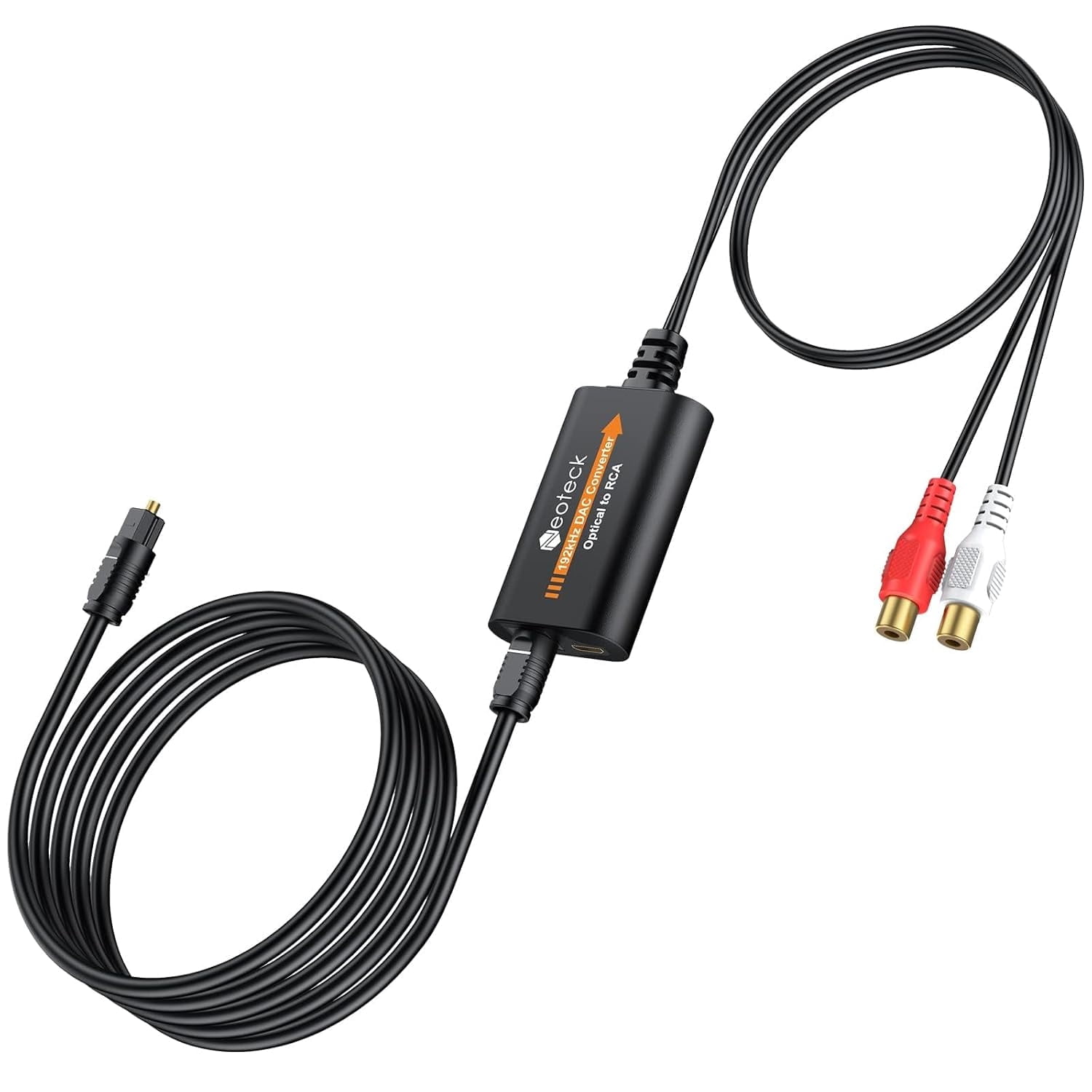Neoteck 192kHz 24Bit Optical to RCA DAC Converter - Digital to Analog ...