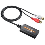 Neoteck 192kHz Digital to Analog Audio Converter Adapter Toslink 3.5mm Cable RCA Optical Audio Amplifier Chipset Anti-Interference