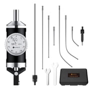 Neoteck Coaxial Centering Indicator 0-0.15/0.0005 Dial Indicator Set with Storage Case Accurate Co-Ax Indicator for Milling Machine Center Test Dial-Silver