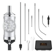 Neoteck Coaxial Centering Indicator 0-0.15/0.0005 Dial Indicator Set with Storage Case Accurate Co-Ax Indicator for Milling Machine Center Test Dial-Silver