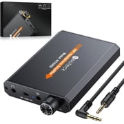 Neoteck Portable 3.5mm Headphone Amp, 16-300 Ohm, 2-Stage Gain, Aluminum Matte Finish for Phones & Laptops