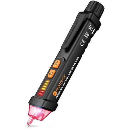 Neoteck Voltage Tester/Non Contact Voltage Tester 12-1000V/48-1000V Adjustable Sensitivity AC Voltage Detector Tester Pen Live/Null Wire Tester with LCD Display Buzzer Alarm Wire Breakpoint Finder