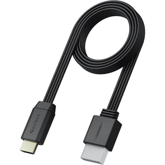 Neoteck Wii to HDMI Converter 1080P 5ft/150cm HDMI Cable Built-in Audio Video Cable for TV,Plug and Play HDMI Adapter Compatible with Wii,Wii U,HDTV,etc.-Black
