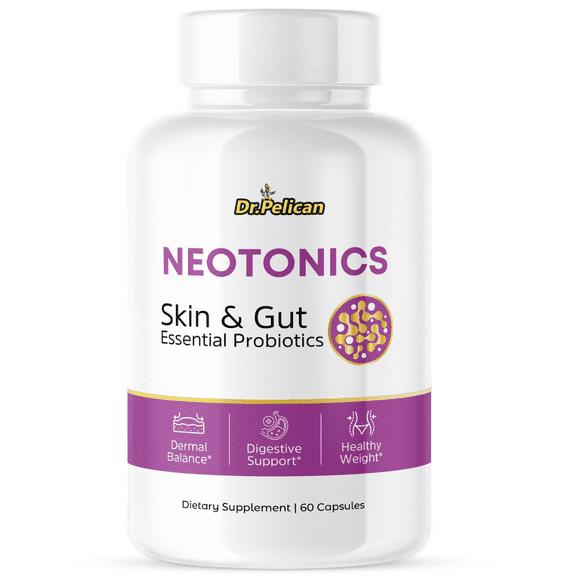 Neotonics- Skin & Dermal Support/Digestive Support- 60 Capsules- Dr Pelican