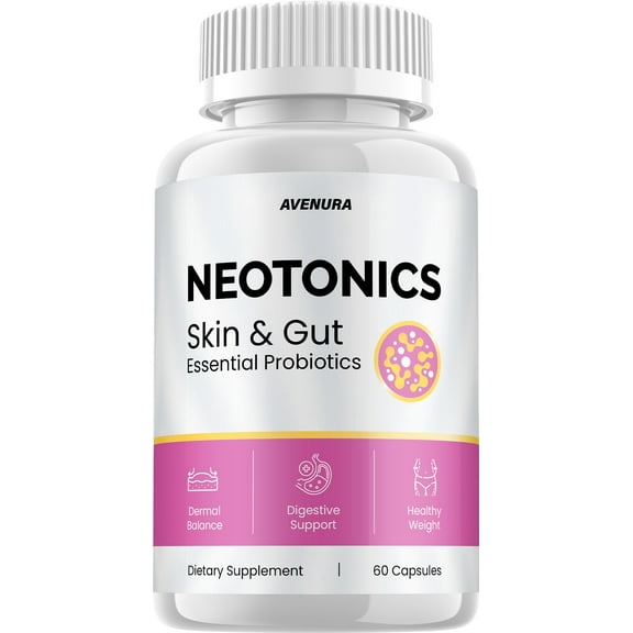 Neotonics Advanced Formula Skincare Supplement Skin and Gut Health 60 Capsules