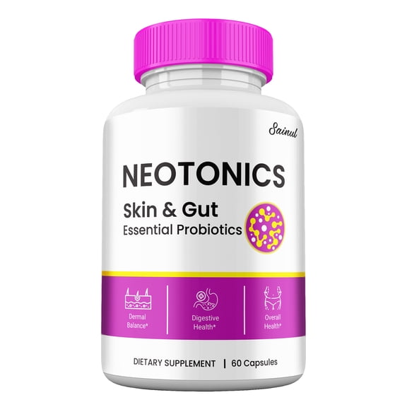 Neotonics Supplement Pills, Neotonics Skin and Gut Health Capsules, All Natural Pills Advanced Formula (1 Pack)