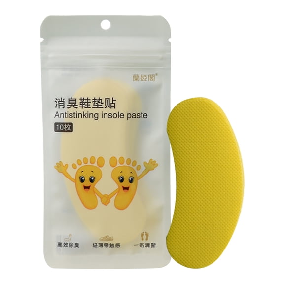 Neoyler 10 Pack Deodorizing Insole Stickers for Eliminating Odor and Absorbing Foot Sweat with Refreshing Natural Plant Extracts Long- and Easy to Use