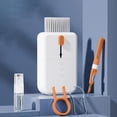thumbnail image 1 of Neoyler 11 in 1 Multifunctional Cleaning Kit for Computer Keyboards Mobile Phones and Bluetooth Headphones Small Size Lightweight Easy to Carry Includes Brush Sponge Spray Bottle, 1 of 6