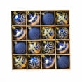 thumbnail image 1 of Neoyler 16 Pack Painted Pearl Like Christmas Ball Ornament Set for Traditional Christmas Decorations with Warm Inviting Style 2.4in Blue, 1 of 2