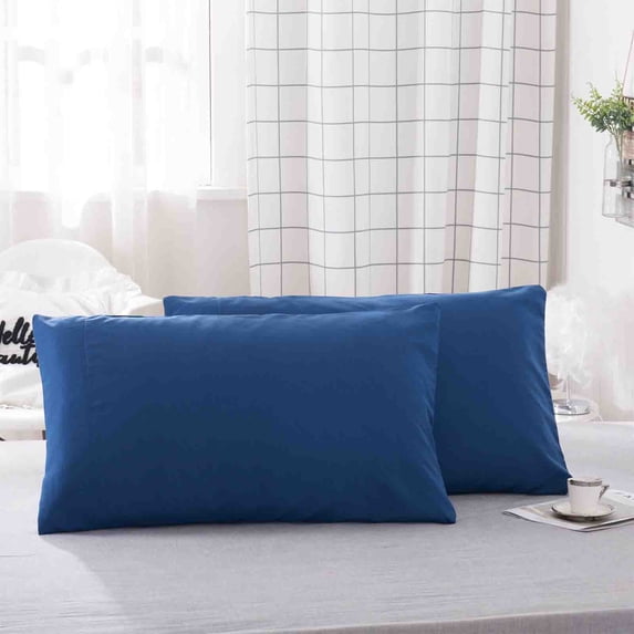 Neoyler 2 Cooling Body Pillowcase Pillow Cases Temperature Regulating Breathable Velvet Soft Pillow Cover Moisture Wicking Envelope Closure Gentle on Hair and Skin All Season Blue 20x36in