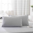 thumbnail image 1 of Neoyler 2 Cooling Body Pillowcase Pillow Cases Temperature Regulating Breathable Velvet Soft Pillow Cover Moisture Wicking Envelope Closure Gentle on Hair and Skin All Season Gray 20x36in, 1 of 6