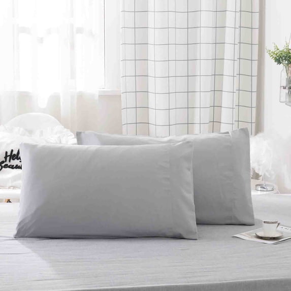 Neoyler 2 Cooling Body Pillowcase Pillow Cases Temperature Regulating Breathable Velvet Soft Pillow Cover Moisture Wicking Envelope Closure Gentle on Hair and Skin All Season Gray 20x36in