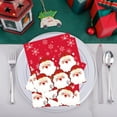 thumbnail image 1 of Neoyler 20 Pack Santa Claus Paper Napkins Christmas Plates Christmas Paper Plates Sturdy Absorbent Snowflake Napkins for Christmas Parties and Year End Gatherings 6.7x6.7x0.4in Multicolor, 1 of 6