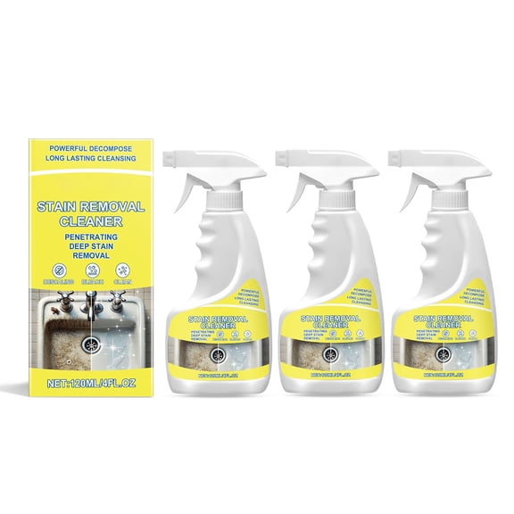 Neoyler 3 pack Household Tile Crevice Cleaner All Purpose Powerful Scale and Stain Remover for Refrigerator Seals Walls Sinks Toilet Corners Safe Nonabrasive Yellow