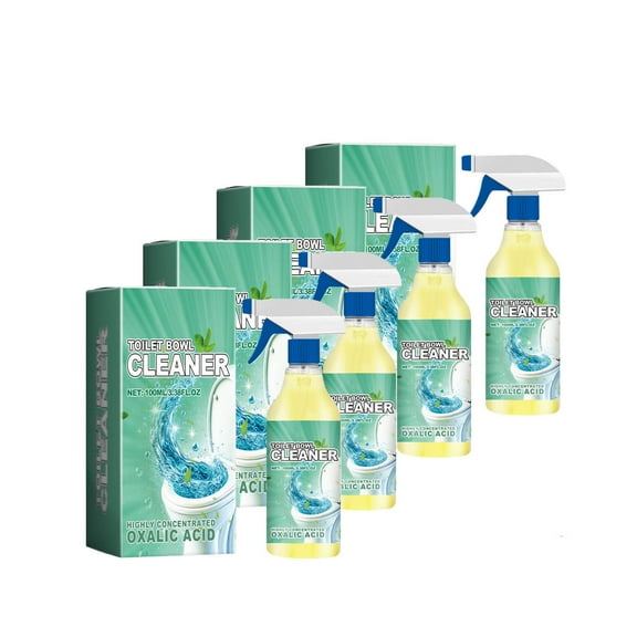 Neoyler 4 pack Oxalic Cleaner All Purpose Cleaner High Concentration Stubborn Stain and Limescale Remover for Toilet Tile Lavatory Bathroom Fresh Scent Versatile Ceramic Cleaner Multicolor
