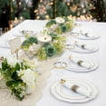 thumbnail image 1 of Neoyler Artificial Candle Holder Wreath with Seasonal Fake Plants for Christmas Table Decor Indoor Display 7.9x7.9in Green, 1 of 6