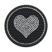 Neoyler Bling Crystal Rhinestone Car Cup Holder Inserts Universal Suit for 99 Percent Vehicles Slip Resistant Easy to Clean Car Interior Accessories Suit Gift for Family and Colleagues