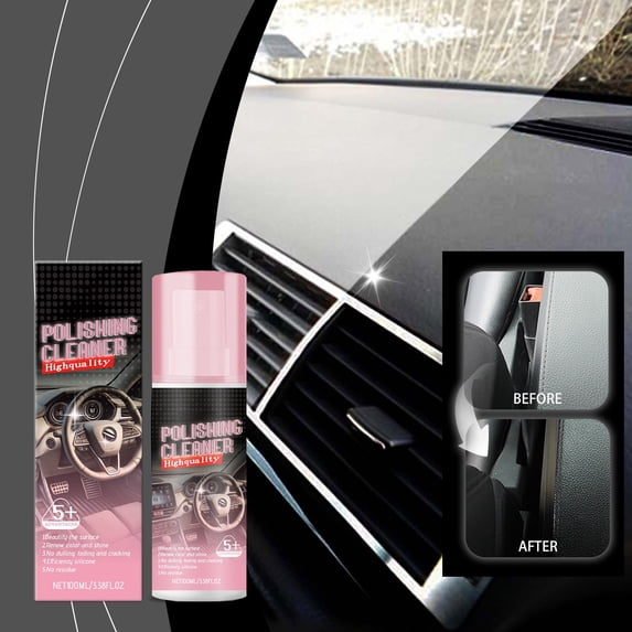 Neoyler Car Interior Cleaner Automotive Polishing Agent Deep Clean Leather Restorer Water Repellent Protective Finish for Dashboards Seats Trim Easy Spray Multicolor