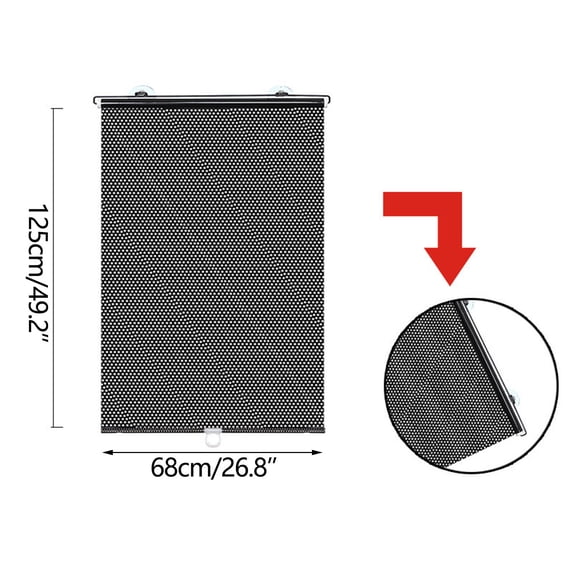 Neoyler Car Window Sunshades Automatic Retractable Blinds Sun Protection Thermal Insulation Blocks Light Protects Babies Cool Interior for Cars Offices Household Use Easy Installation