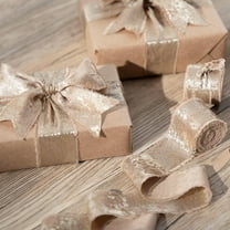 Neoyler Christmas Decorations Christmas Garland Christmas Ornaments Hand Tear Silk Like Chiffon Ribbon Frayed Edge Bow for Gift Wrapping Wedding Invitations Adds Elegant Festive Touch 177.2in brown